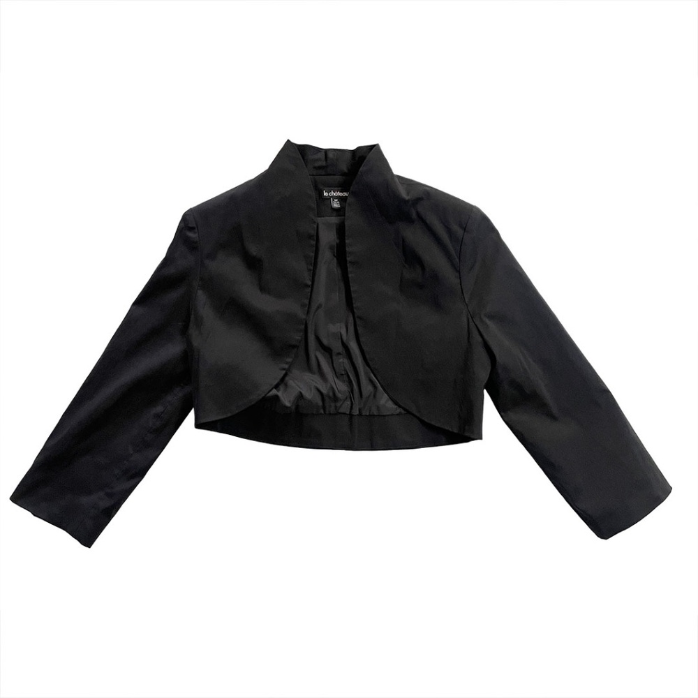 Le Chateau Formal Black Shrug Jacket Sz S